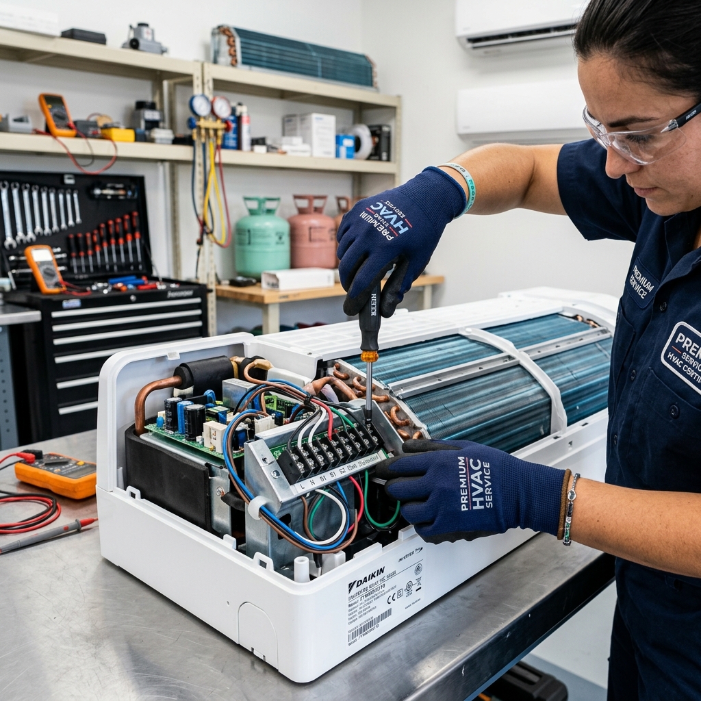 AC unit repair work